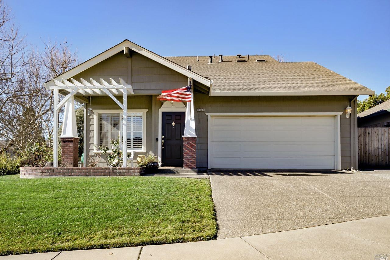 1427 Nighthawk Place Santa Rosa, CA 95409 - Photo 1 of 1 a front view of a house with garden
