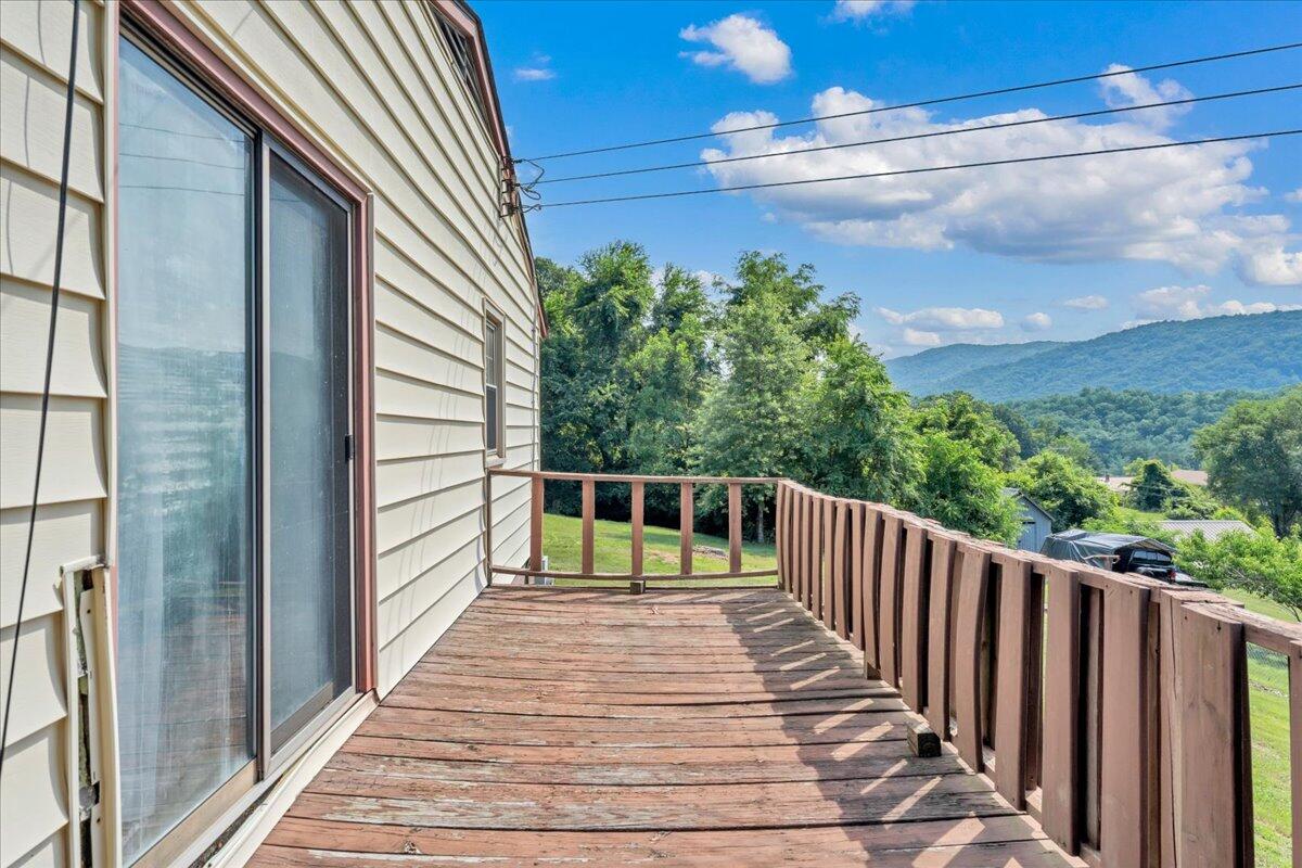 201 Long Avenue Covington, VA 24426 - Photo 26 of 43 a view of a balcony with wooden floor