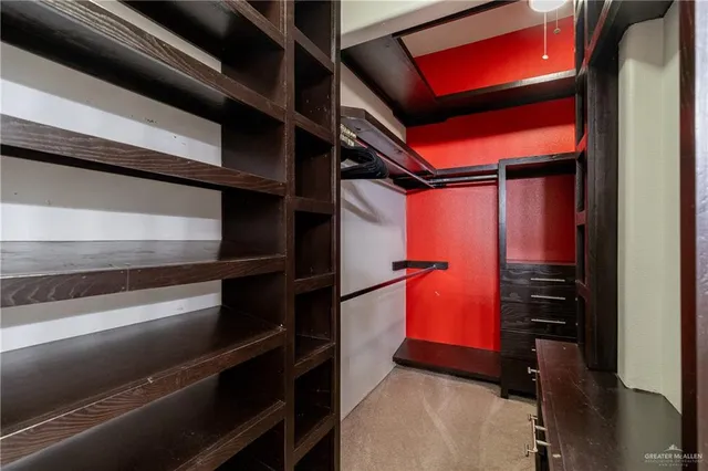 a view of walk in closet