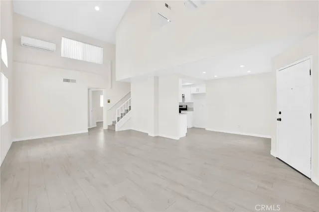 an entryway with stairs