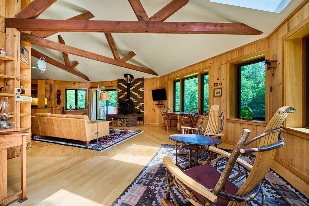 90 Patterson Road Worthington, MA 01098 - Photo 12 of 30 a living room with patio furniture and a floor to ceiling window