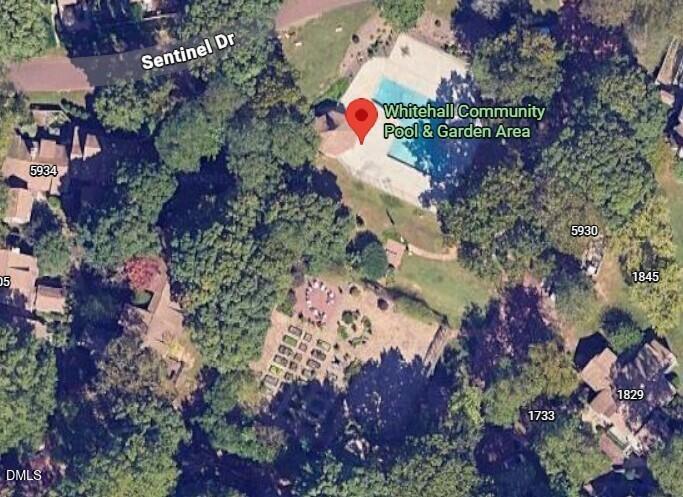 6023 Sentinel Drive Raleigh, NC 27609 - Photo 44 of 53 Whitehall Community Pool and Garden Area