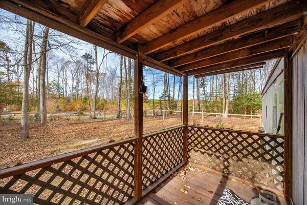 a view of a porch
