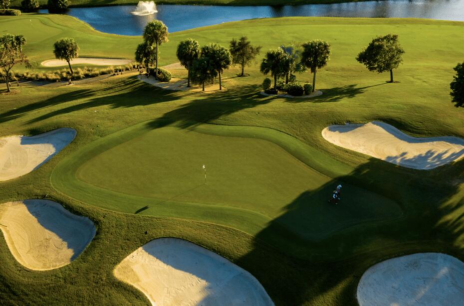4030 Parkside Drive Jupiter, FL 33458 - Photo 26 of 26 an aerial view of a swimming pool with outdoor seating