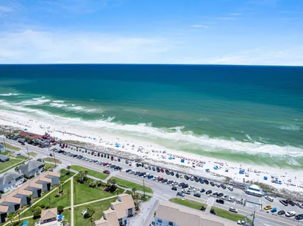 a view of an ocean and beach