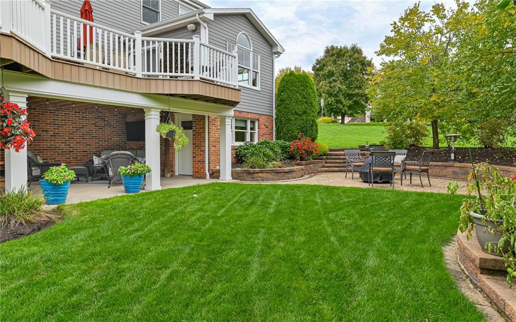 123 Weybridge Road Gibsonia, PA 15044 - Photo 25 of 25 a view of a house with a yard porch and sitting area