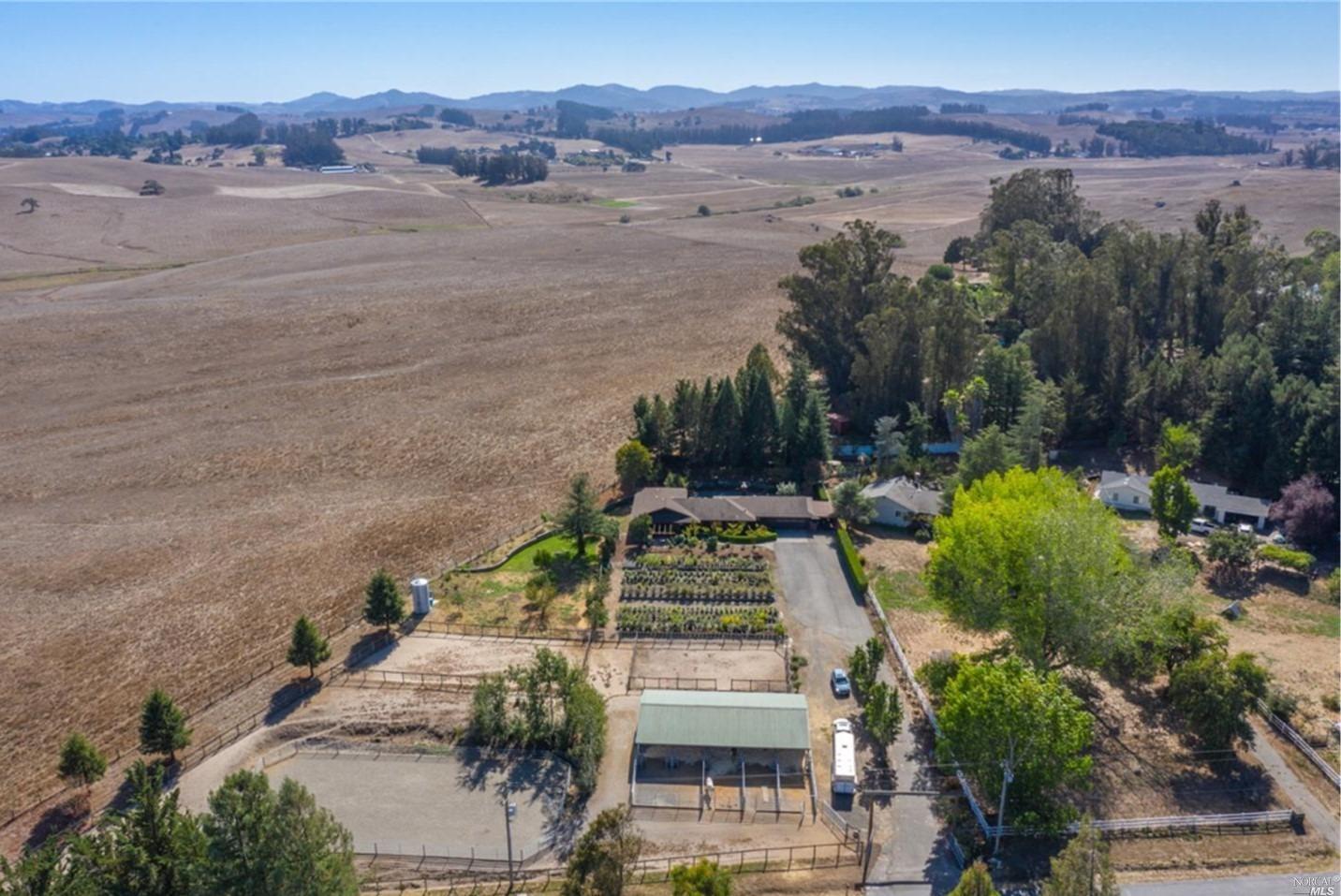 a view of a lake with a mountain in the background