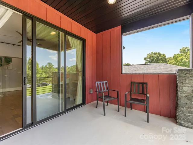 a view of outdoor space with seating area