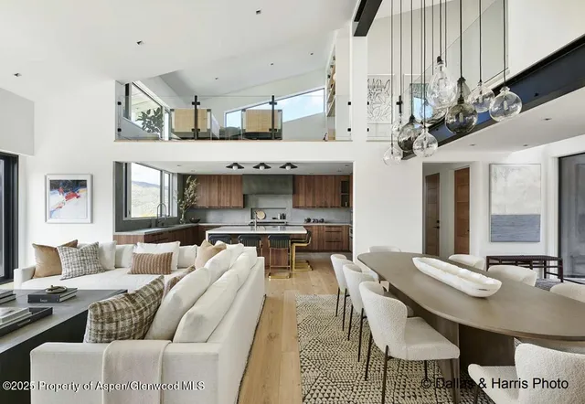 a kitchen with a stove top oven and cabinets