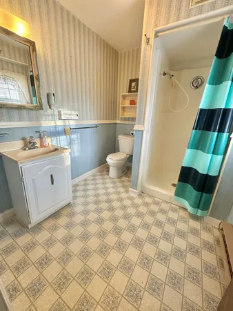 a view of a kitchen with a sink