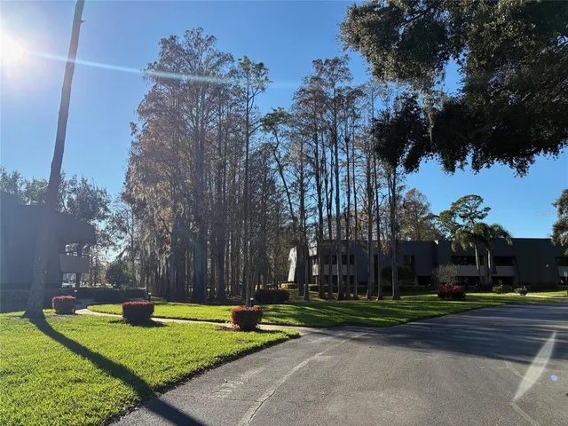 a view of a street with a houses