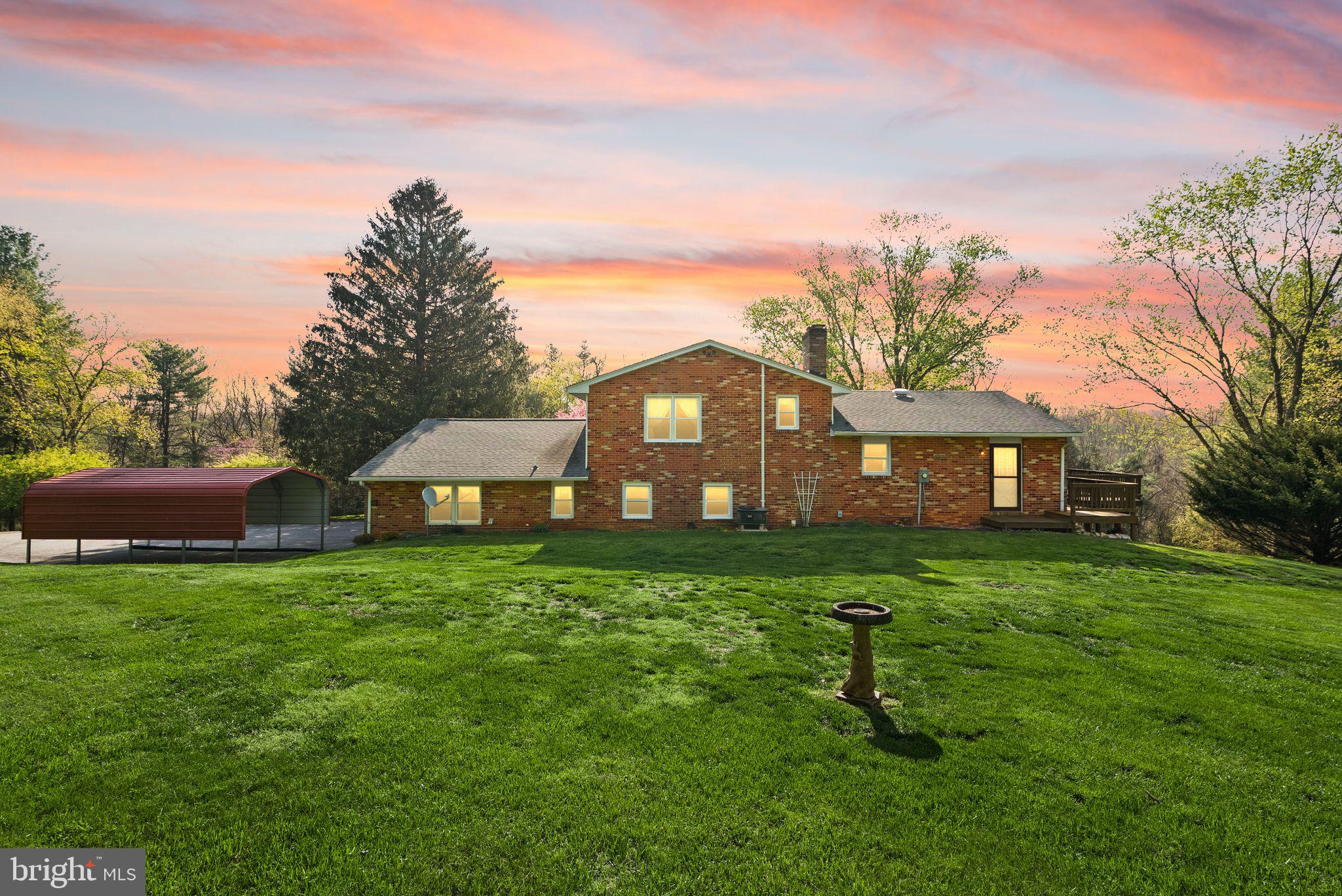 4106 Gene Hemp Road Jefferson, MD 21755 - Photo 46 of 51 Backyard View - Twilight View