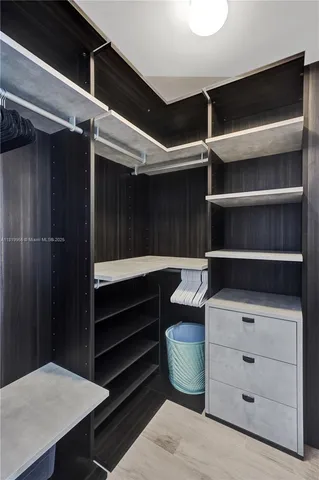 a view of walk in closet