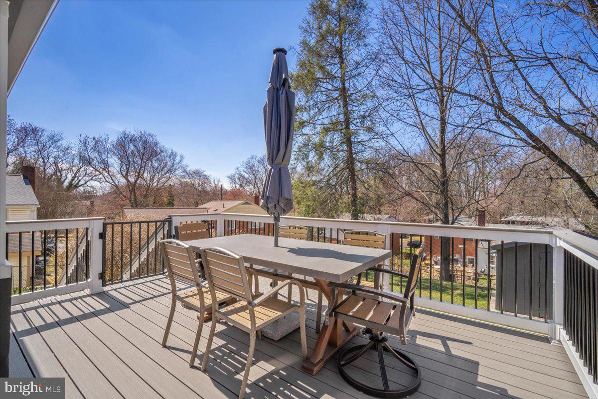 10302 Conover Drive Silver Spring, MD 20902 - Photo 12 of 44 a view of a chairs and table on the deck