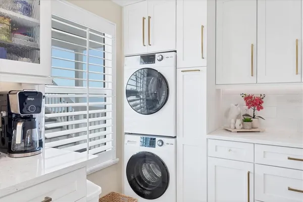 a view of a building with a snow