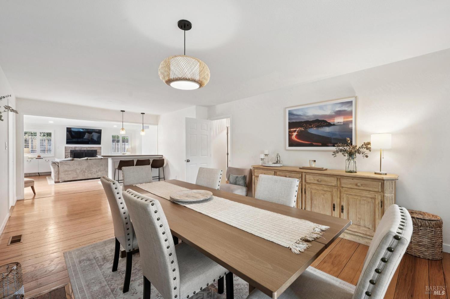 105 Corrillo Drive San Rafael, CA 94903 - Photo 4 of 33 a view of a dining room with furniture and wooden floor