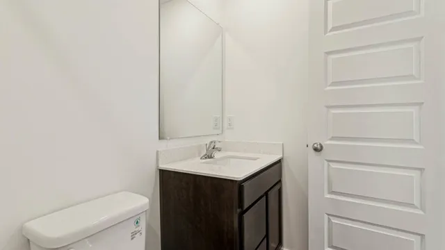 an empty room with closet