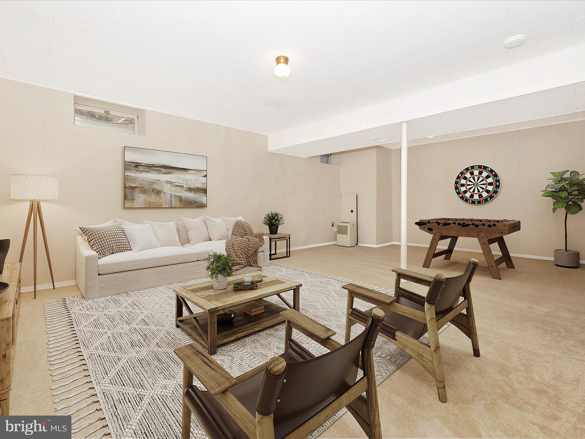 394 Prospect Boulevard Frederick, MD 21701 - Photo 25 of 39 Lower Level Rec Room Virtually Staged