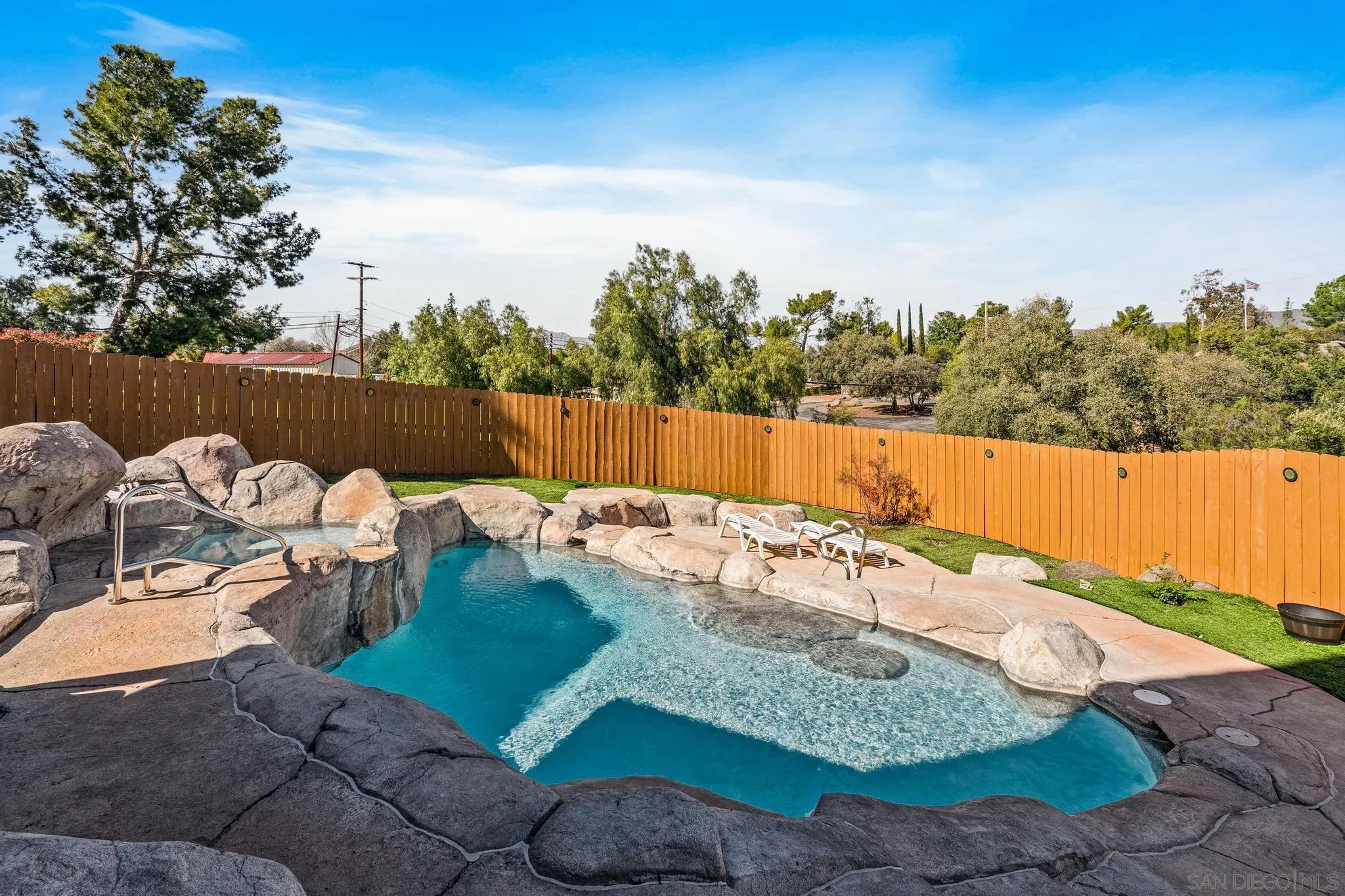 1539 South Grade Road Alpine, CA 91901 - Photo 39 of 61 swimming pool with lake view