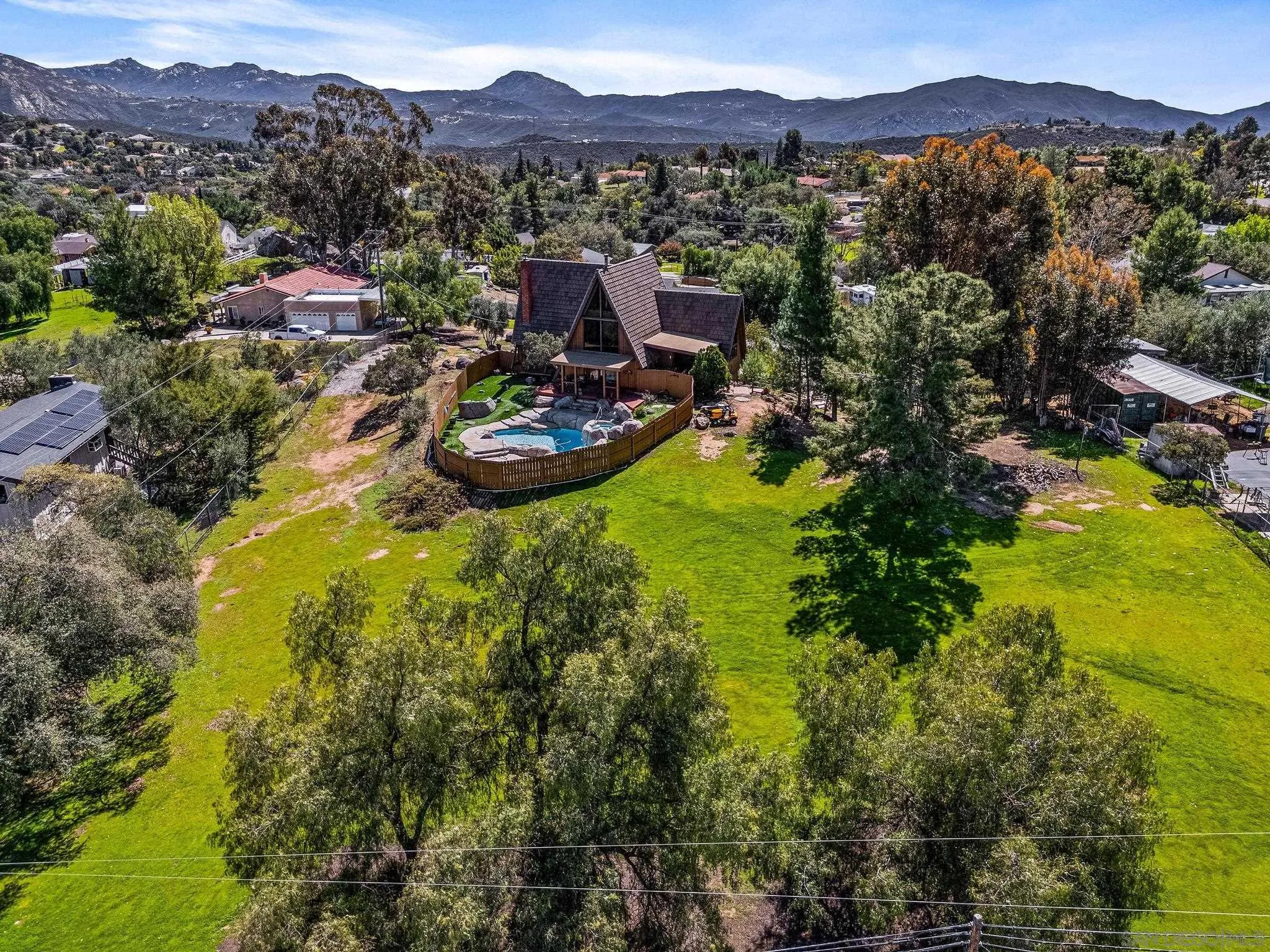 1539 South Grade Road Alpine, CA 91901 - Photo 41 of 61 a view of a city with mountains in the background
