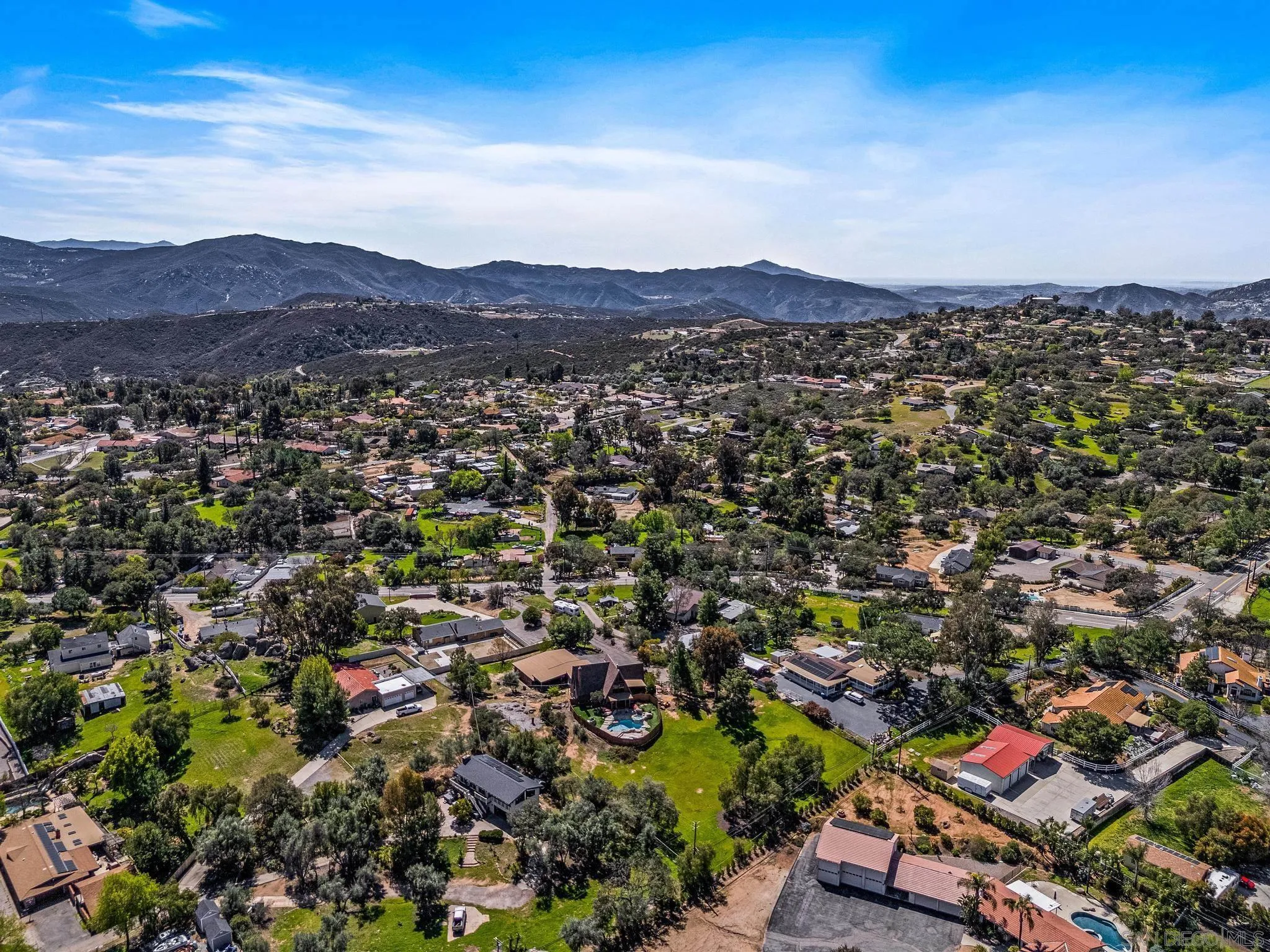 1539 South Grade Road Alpine, CA 91901 - Photo 48 of 61 an aerial view of residential house and outdoor space
