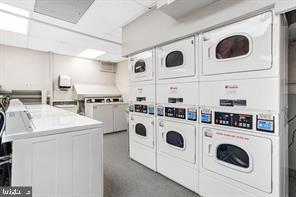 240 M Street Southwest, Unit E612 Washington, DC 20024 - Photo 15 of 19 Basement Laundry Room - Lots of Machines