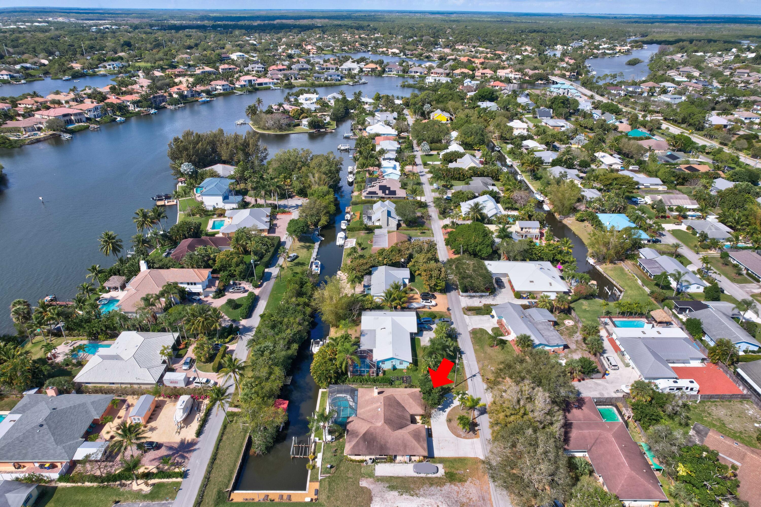 9524 Southeast Cove Point Street Jupiter, FL 33469 - Photo 50 of 58 Aerial looking west