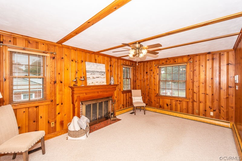 9307 Ledbury Road Henrico, VA 23229 - Photo 8 of 40 Cozy family room with Knotty pine wood walls and G
