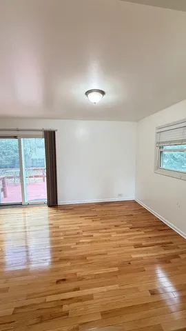 a view of an ocean & kitchen