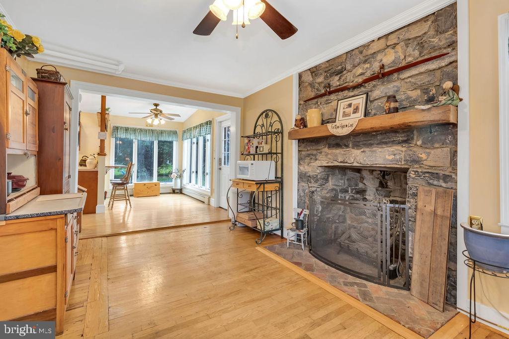 12335 Back Road Toms Brook, VA 22660 - Photo 31 of 32 Sitting room with Stone fireplace