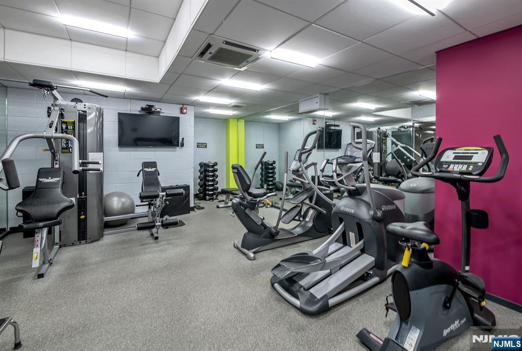 280 Prospect Avenue, Unit 1B Hackensack, NJ 07601 - Photo 29 of 36 a view of a room with gym equipment