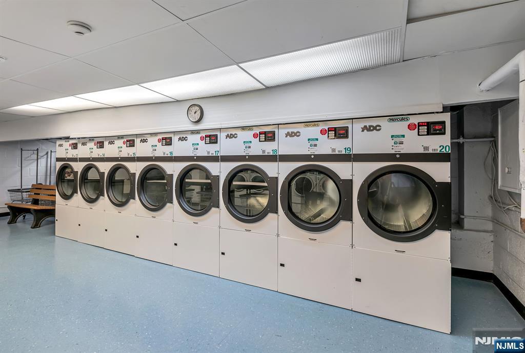 280 Prospect Avenue, Unit 1B Hackensack, NJ 07601 - Photo 30 of 36 a utility room with dryer and washer