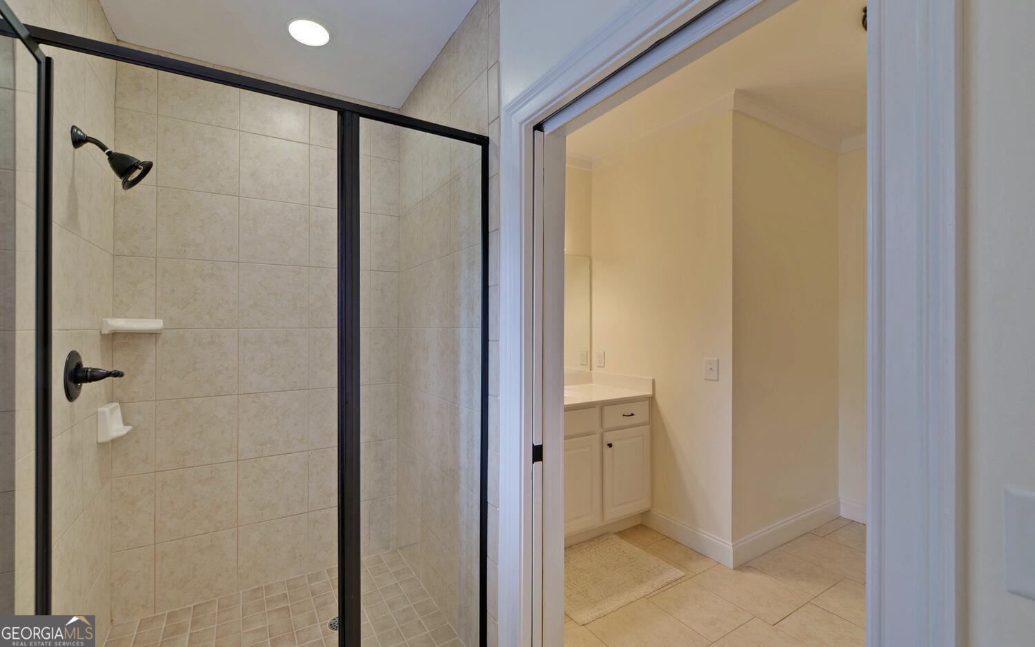 29 Cottage Lane Toccoa, GA 30577 - Photo 35 of 49 a bathroom with a shower and a glass door