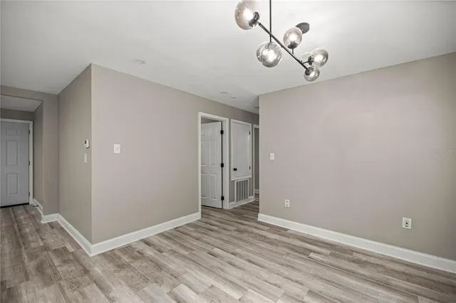 a view of an empty room