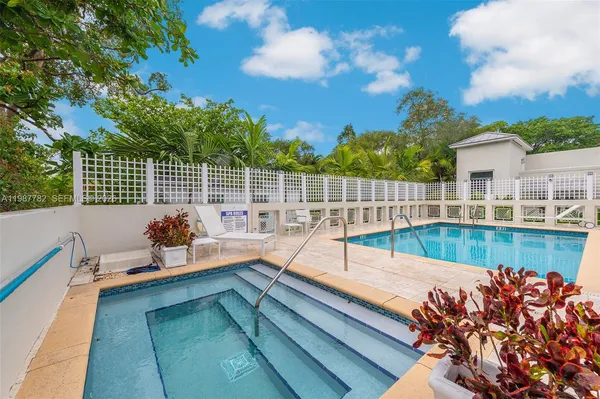 a view of a chair and tables