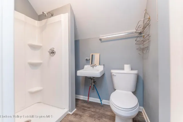 a view of a livingroom with a staircase