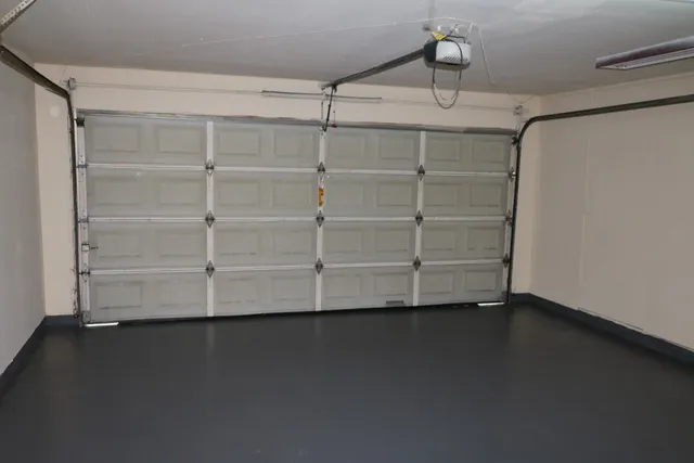 a view of a store room with empty racks