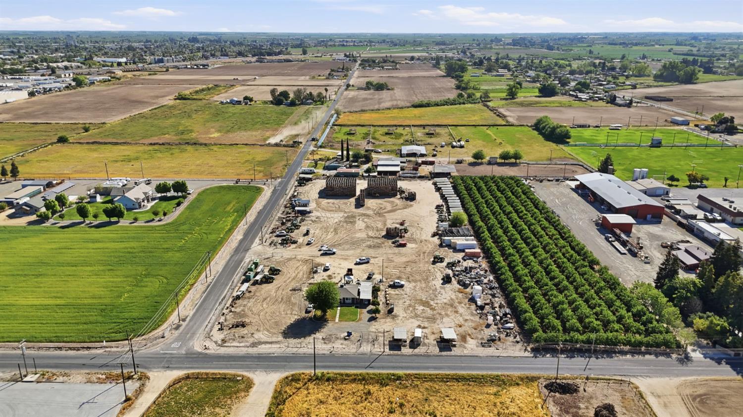 2406 South Walnut Road Turlock, CA 95380 - Photo 35 of 42 an aerial view of a residential houses with outdoor space