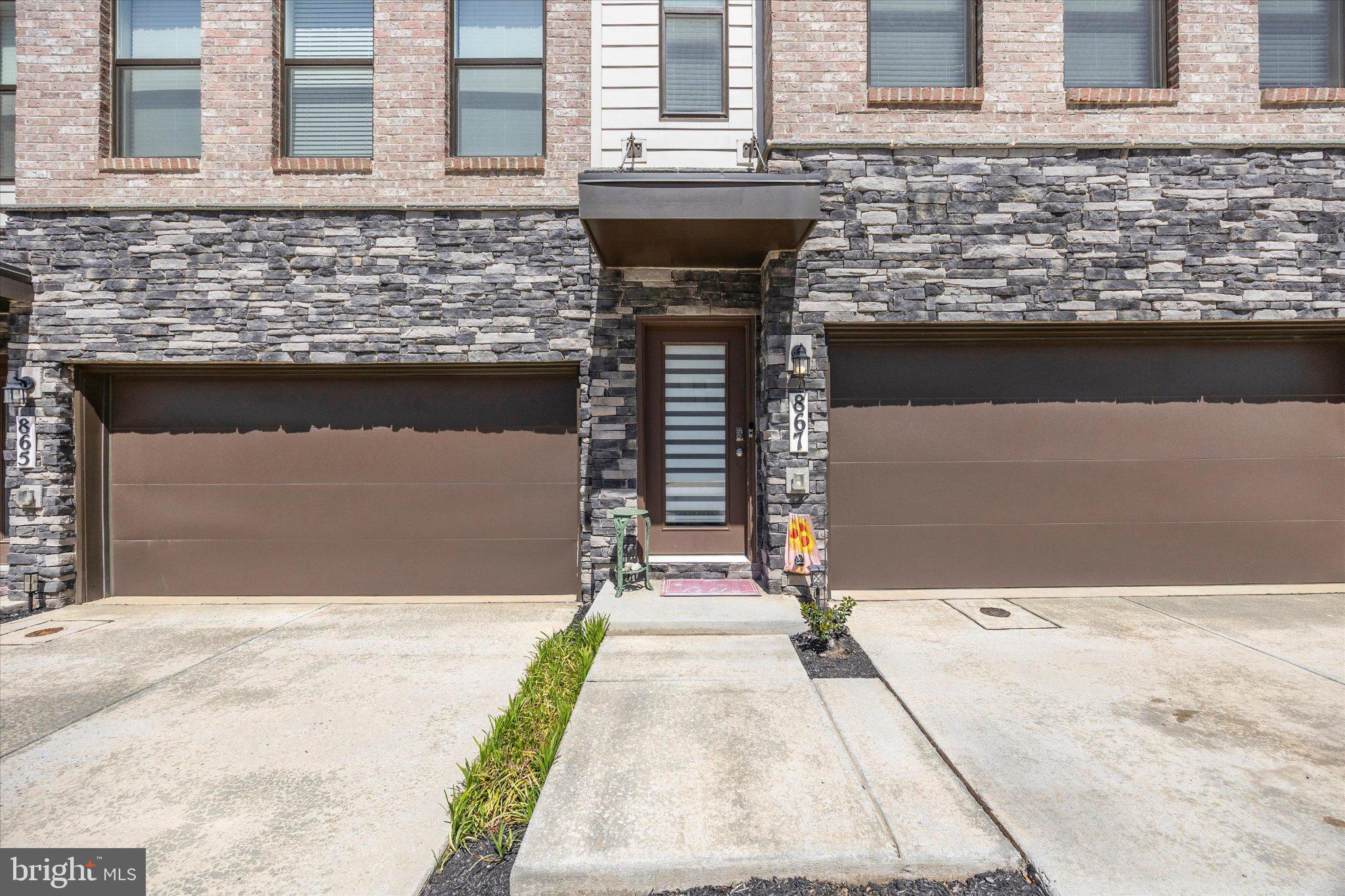 867 Amity Street Frederick, MD 21701 - Photo 4 of 61 Modern stone facade with stylish entry.
