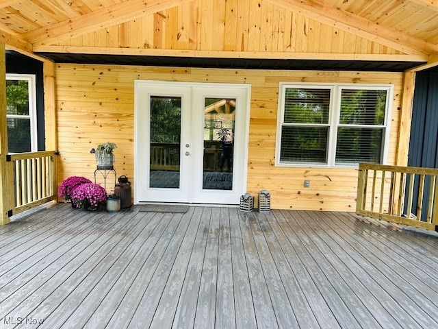 2445 McCord Hill Road Wellsburg, WV 26070 - Photo 26 of 37 Wooden terrace with french doors