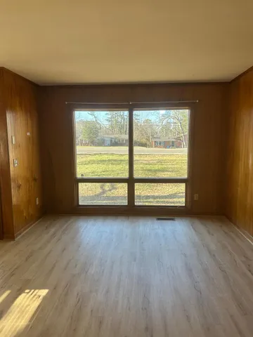 a view of kitchen with window