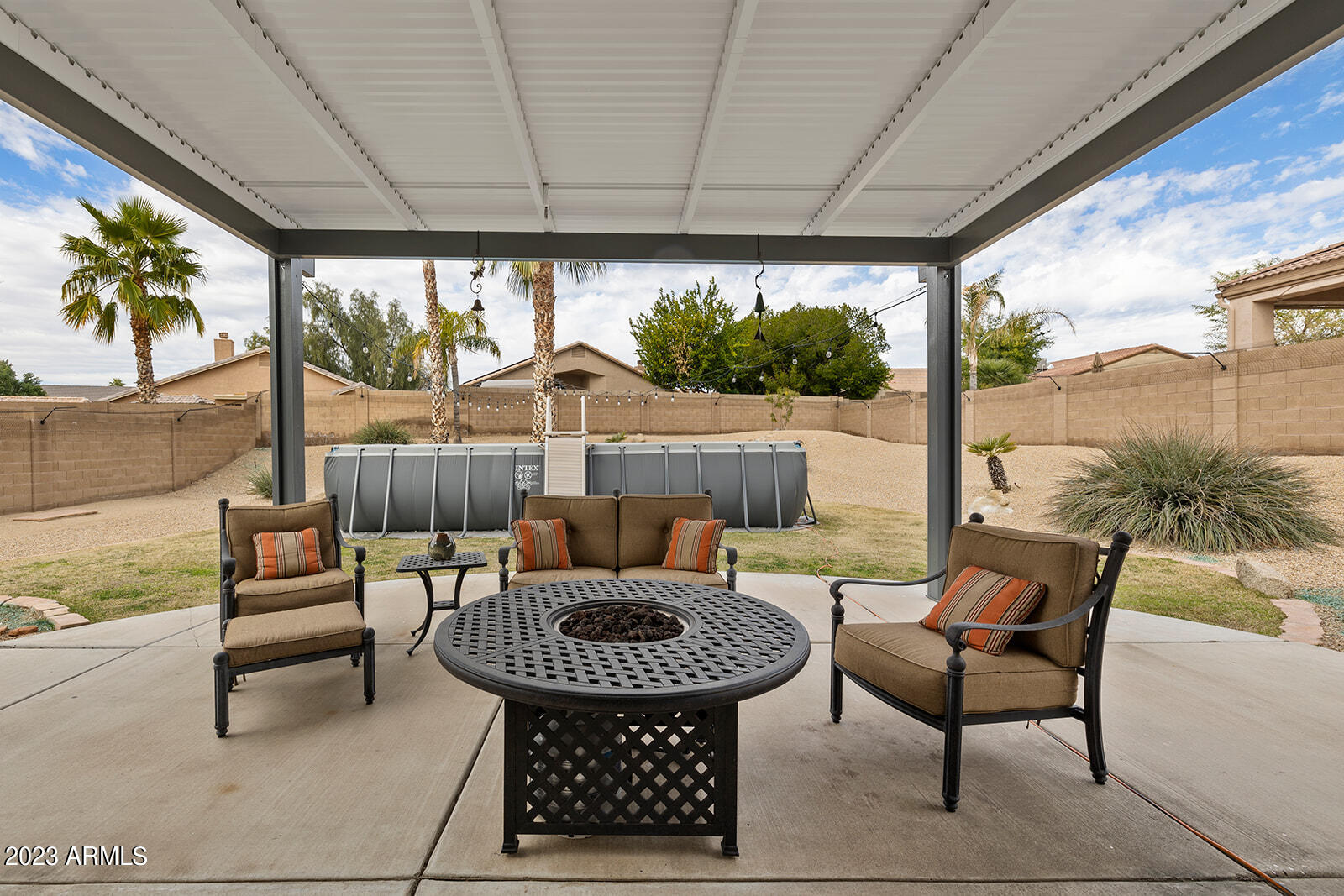 18656 North 20th Way Phoenix, AZ 85024 - Photo 34 of 38 Patio with Louvered Awning