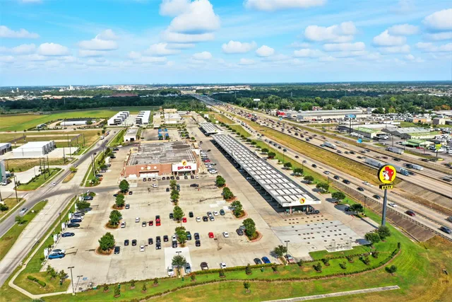 a view of a city with an ocean