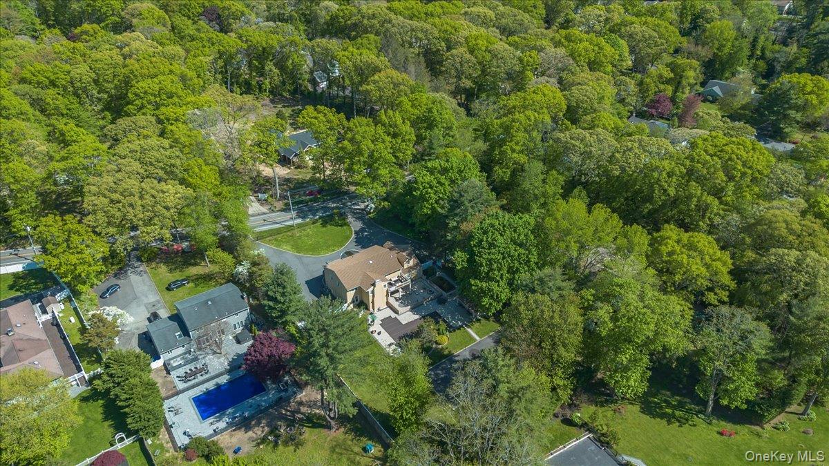 626 Caledonia Road Dix Hills, NY 11746 - Photo 39 of 49 an aerial view of residential house with outdoor space and trees all around