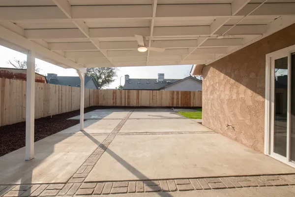 a house with a yard and garage