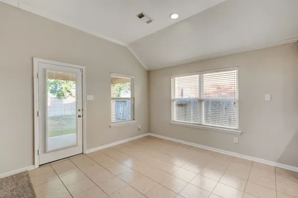 a view of an empty room
