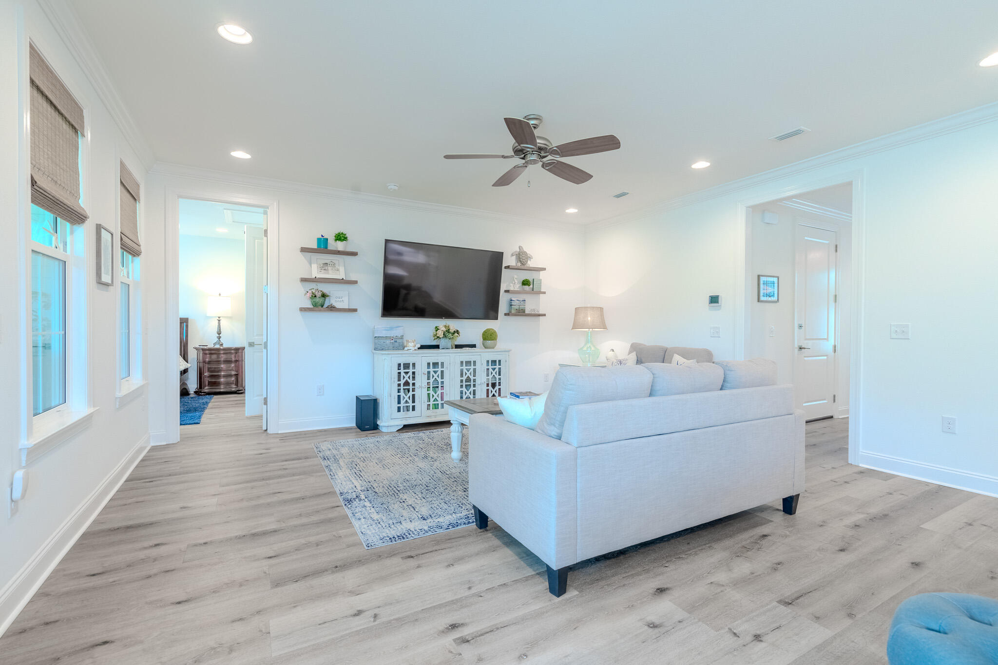 75 Conifer Ct Inlet Beach Inlet Beach, FL 32461 - Photo 26 of 74 a living room with furniture and a flat screen tv