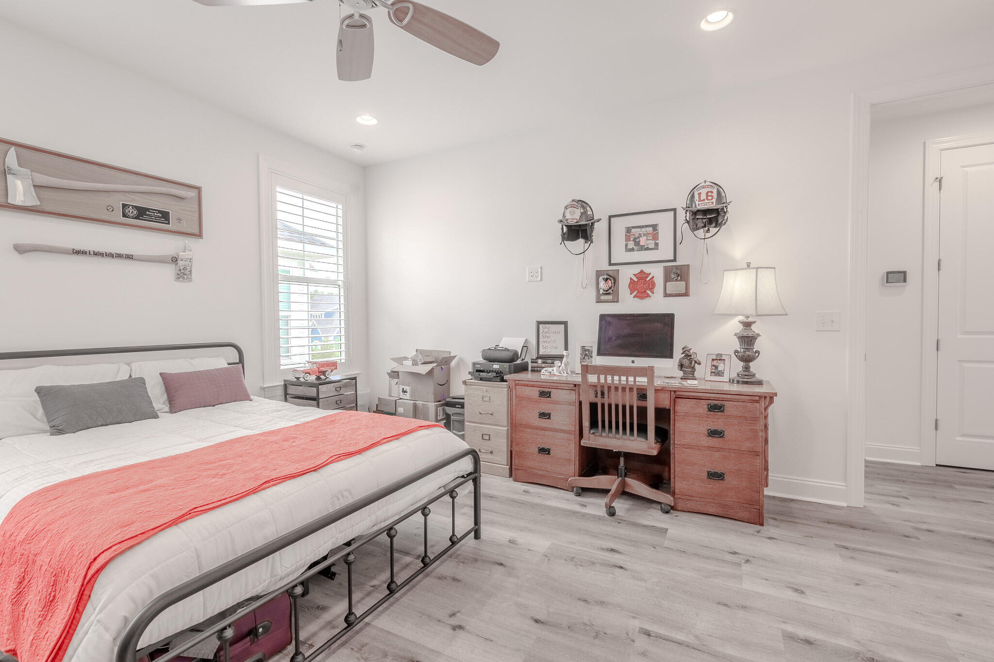 75 Conifer Ct Inlet Beach Inlet Beach, FL 32461 - Photo 42 of 74 a bedroom with a bed and a desk