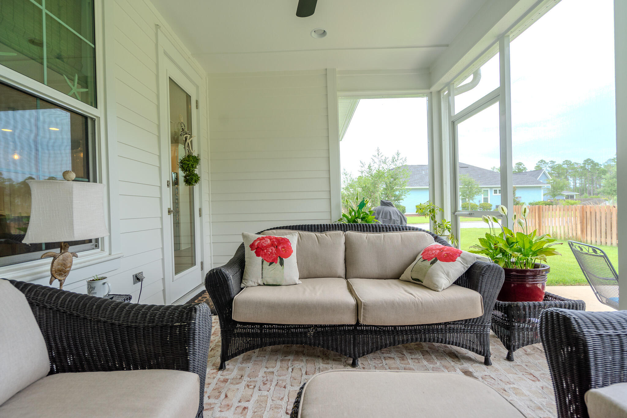 75 Conifer Ct Inlet Beach Inlet Beach, FL 32461 - Photo 52 of 74 a living room with furniture and a potted plant