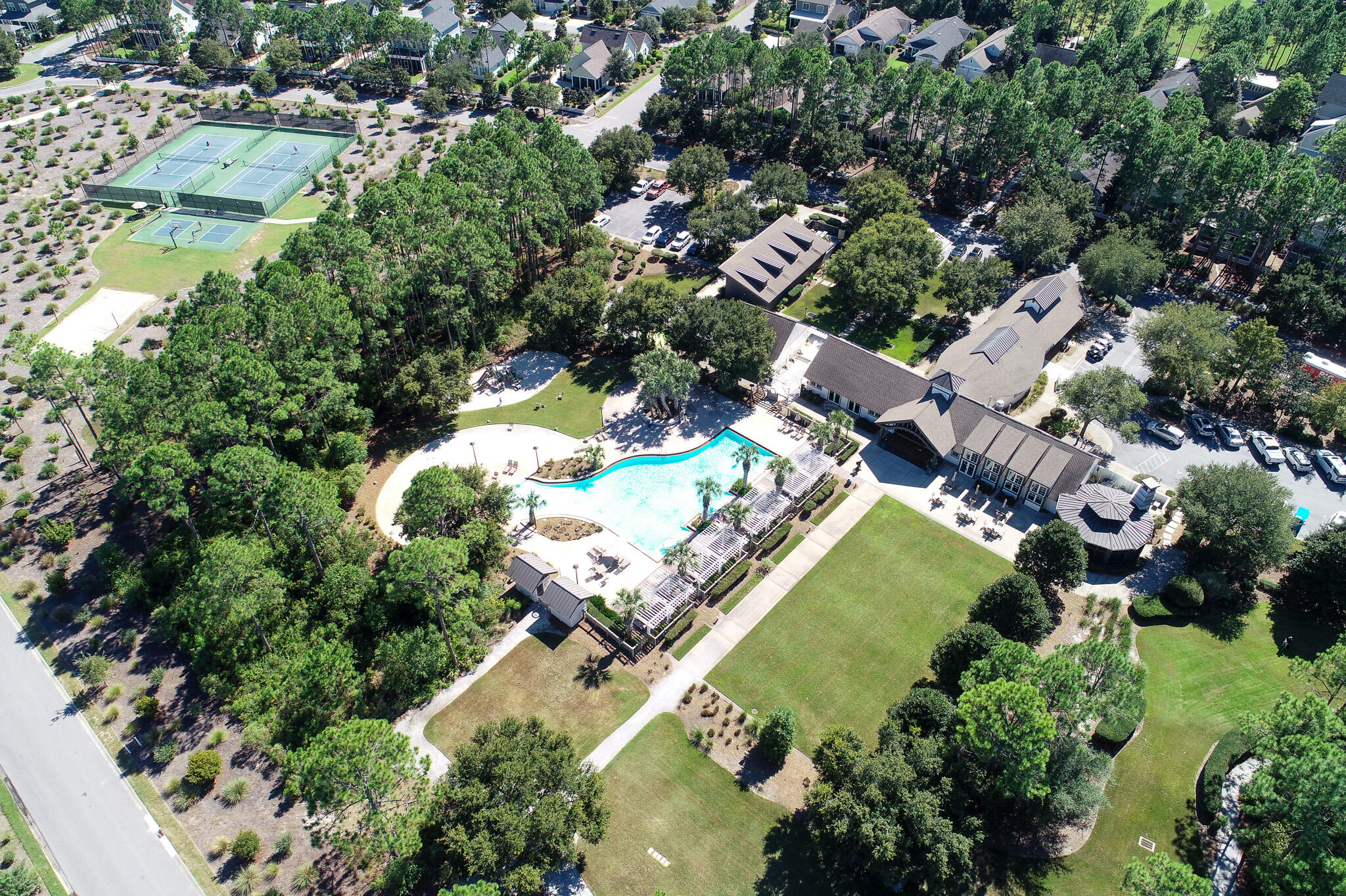 75 Conifer Ct Inlet Beach Inlet Beach, FL 32461 - Photo 69 of 74 an aerial view of residential house with outdoor space